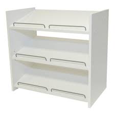 Martha Stewart Living Stackable 24 In H X 25 In W Classic White Shoe Storage Ws1 The Home Depot Shoe Storage White Shoe Storage Closet Kits