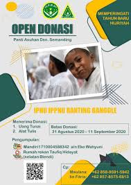Ketemu lagi nih, dipostingan ini kami akan memposting informasi menarik tentang pamflet anak yatim psd. Peringati Tahun Baru 1442 H Ipnu Ippnu Ranting Banggle Open Donasi Peduli Yatim Piatu Pemerintah Desa Banggle