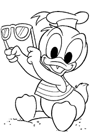 Kleurplaten disney, je vindt ze op topkleurplaat.nl! Kleurplaat Donald Duck Zomer Stran Zonnebril Kleurplaten Disney Kleurplaten Kleurboek