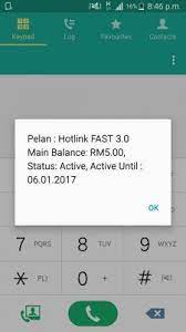 However, hotlink validity 365 (rm33/year) or validity 90 are not available for #hotlink plan. Hotlink Fast 3 0