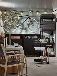 Nissafors Utility Cart Black Ikea In 2021 Garage Decor Ikea Storage Spaces