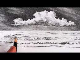 2) how to draw rocks with the sun from behind. How To Draw A Seascape Waves Skies Graphite Pencil Tutorial Youtube Ocean Drawing Landscape Drawings Sea Drawing
