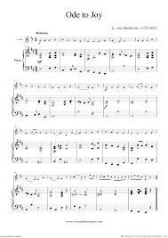 Free Beethoven Ode To Joy Sheet Music For Violin And Piano Ode To Joy Sheet Music Saxophone Sheet Music