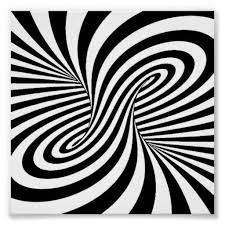 Black And White Optical Illusion Square Black White Zebra Swirls Patterns Optical Illusion Poster Zazzle Com Optical Illusions Art Optical Illusion Photos Art Optical