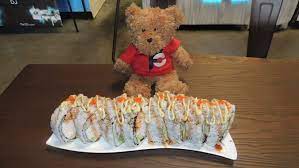 Crispy california, rattlesnake roll, dragon roll, philidelphia roll, rainbow, new york roll, tuna hus…… Deli Sushi S Monster Sushi Challenge Roll Foodchallenges Com Foodchallenges Com