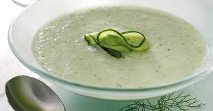 Puree Cucumbers Avocado And Lime Juice In A Food Processor Or Blender Strain The Mixture Into A Bowl Stir In 1 C Food Processor Recipes Soup Recipes Recipes