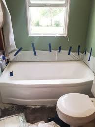 If your bathroom contains a tub or shower, the walls are bound to get wet! Paint A Bathtub How To Easily Inexpensively My Creative Days