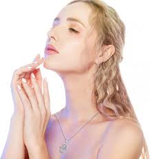 Fatima Collier En Argent Sterling 925 Evil Eye Collier/Oeil D'Horus