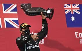 8.43am est 08:43 hamilton wins the gp and mercedes are constructors' champions! Lewis Hamilton Wins Emilia Romagna Grand Prix For 93rd F1 Win Los Angeles Times