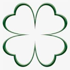 Four Leaf Clover Outline Clipart Png Download 4 Leaf Clover Hearts Transparent Png Four Leaf Clover Drawing Four Leaf Clover Tattoo Clover Leaf