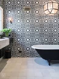 Black And White Bathroom Wall Tile Designs Color Combinations Black Whitebecki Owens Bathroom Style Spanish Home Decor Bathroom Interior Design