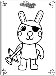 Dibujo De Bunny De Piggy Para Imprimir Y Colorear Dibujando Con Vani Dibujos para colorear de la serie dibujos de caillou para colorear. dibujo de bunny de piggy para imprimir