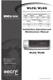 Emi Wlhg09 Installation Operation And Maintenance Manual Pdf Download Manualslib