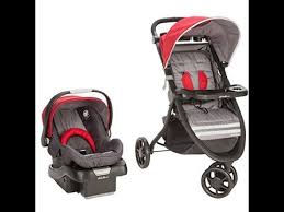 Eddie Bauer Alpine 3 Travel System With Surefit Infant Car Seat Salsa Red Youtube
