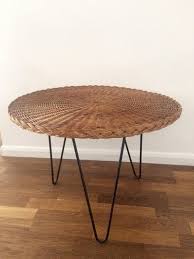 Mid Century Wicker Coffee Table Designed By Terence Conran For Heals This Vintage 1950s C8 Small Cir Mid Century Coffee Table Coffee Table Wicker Coffee Table