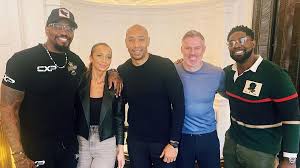 Kate Abdo's boxing trainer boyfriend Malik Scott joins CBS pundits for  dinner after the presenter admitted she was 'hurt' by Jamie Carragher's  joke