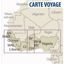 Seterra est un jeu cartographique gratuit qui vous permet d'apprendre les pays, états et capitales du monde entier. Gps Globe Carte Touristique De L Afrique De L Ouest Cotiers