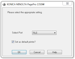High capacity toner cartridges (requiring sporadic substitution) and straightforward paper printing, make having a pagepro 1350w an extraordinary money related speculation for ordinary use. Skachat Drajver Dlya Konica Minolta Pagepro 1350w
