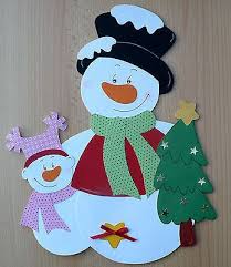 Fensterbild Aus Tonkarton Schneemann Mit Kind Fensterdeko Basteln Faschings Fensterdeko Basteln Weihnachten