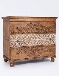 Welcome Expert Craftsmanship And Beautiful Design Into Your Space With Our Chest Of Drawers From Monsoon H Carved Furniture Stencil Furniture Painted Furniture