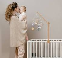 Amazon.com : Baby Crib Mobile Arm - Wooden Baby Mobile Crib Holder Height  Adjustable for Hanging Baby Crib Attachment for Nursery Decor : Baby