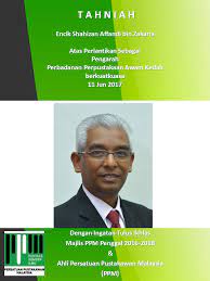 Get variety of products in reasonable prices from perbadanan perpustakaan awam negeri perak all around the globe. T A H N I A H Encik Shahizan Affandi Bin Zakaria Atas Pelantikan Sebagai Pengarah Perbadanan Perpustakaan Awam Kedah Ppm News Berita Ppm News About Malaysian Libraries And Librarians