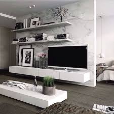 Marble Effect Wall Living Room Decor Modern Home Living Room Designs