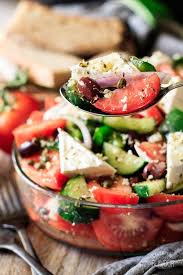 Traditional Greek Salad Recipe Recipe Salad Recipes Traditional Greek Salad Greek Salad Recipes
