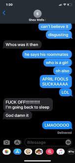 Text your ex, get them to fall back in love with you, ghost them🔥 — robert mangum (@mangumrobert) april 1, 2020 april fool's day pranks to do over text Giancarlo Ditrapano On Twitter Some Harmless And Innocent April Fools Text Pranks I Pulled This Morning
