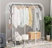 Amazon.com: Senvitate Garment Rack Cover, Transparent PEVA ...