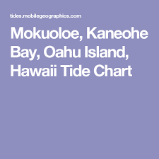 Mokuoloe Kaneohe Bay Oahu Island Hawaii Tide Chart