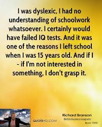 Richard Branson S Great Dyslexia Quotes Dyslexia Quotes Dyslexics Richard Branson