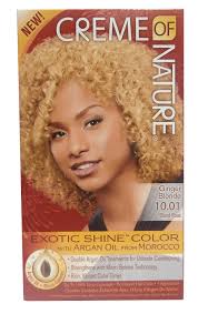 Are you ready to add more dimension to your natural or colored red strands? Creme Of Nature Exotic Shine Color Ginger Blonde Hair Colour Colour 10 01 Amazon De Beauty