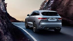 Silver Jaguar F Pace Svr On Mountain Road Jaguar Usa Jaguar Jaguar Daimler