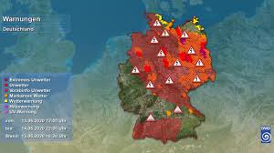 Wetterdienst warnt vor starker wärmebelastung. Warnlagebericht Fur Deutschland 13 06 2020 Unwetternetzwerk