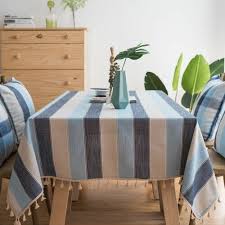 Lainey Waterproof Stripe Polyester Tablecloth Tablecloth Dining Table Cloth Dining Table Cloth