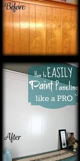 This fine dust will get all over the room, pulled through. Diy Home Repair Hack Easily Paint Over Wood Paneling Paneling Makeover Paint Over Wood Paneling Wood Paneling Makeover