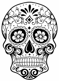 Tatuaggio Teschio Messicano Un Immagine In Bianco E Nero Da Personalizzare A Piacere Tatuaggi Teschio Messicano Pagine Da Colorare Per Adulti Teschi