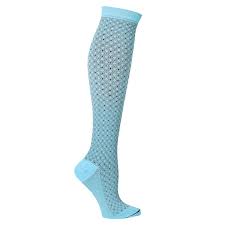 support plus unisex moderate compression knee high socks diamond block