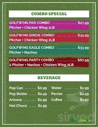 7500 woodbine ave, markham, on. Golf Wing Virtual Golf Restaurant Menu In Markham Ontario Canada