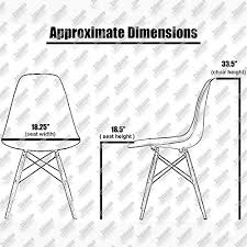 Since this is the most common table design, there is a wider selection of available sizes, styles and finishes. 2xhome Set Of Two 2 Black New Seat Height 18 5 Eames Side Chair Eames Chair Black Seat Natural Wood Wooden Legs Eiffel Dining Room Chairs No Arm Arms Armless