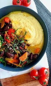 Curry D Haricots Rouges Et Polenta Equilibre Et Saveurs Plat Legume Haricot Rouge Haricots Rouges Recette