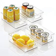 ● pots, pans and baking items. Mdesign Kitchen Cabinet And Pantry Storage Organizer Bins Pack Of 4 Shallow Clear Buy Online At Best Price In Ksa Souq Is Now Amazon Sa