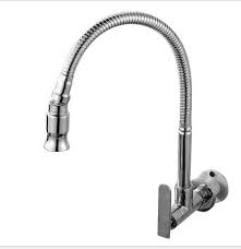 This assumes that you don't really mean a single lever mixer tap that has separate imput lines for both hot and cold water. Brass Chrome Wall Mount Swivel Spring Kitchen Sink Tap Single Cold Water Faucet Ebay