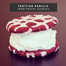 Tahitian Vanilla Red Velvet Cookies Pack Red Velvet Cookies Ice Cream Cones Recipe Ice Cream Sandwich