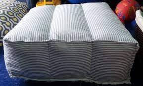 Pouf Update Baffle Box Cushion Box Cushion Pouf Cushion Inserts