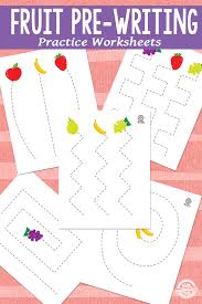 These worksheets are recommended for 6th grade, 7th grade, and 8th grade students. Free Fruit Pre Writing Practice Worksheets