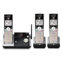 AT&T 3-Handset Cordless Telephone, Silver and Black (CL82315)