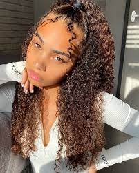 Start with a small amount of hair in one front ponytail, then simply gather a little more hair with each. Da Chanelle Ta Dior Dachanelle Instagram Photos And Videos Curly Girl Hairstyles Mixed Girl Hairstyles Cute Hair Colors