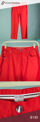 Escada Sport Size 44 Us Size 14 Red Chino Pants Escada